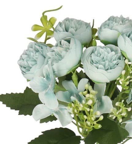 KONSTGJORDA BLOMMOR GRENAR VÄXTER PION LIVSLIK PION