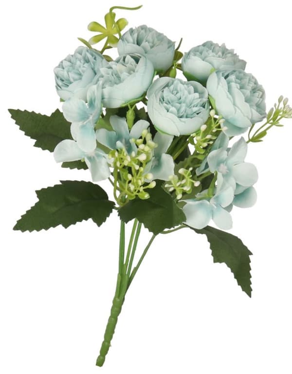 KONSTGJORDA BLOMMOR GRENAR VÄXTER PION LIVSLIK PION