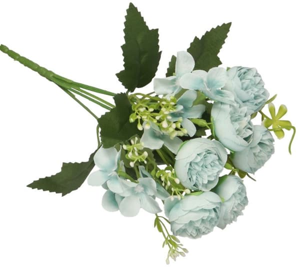 KONSTGJORDA BLOMMOR GRENAR VÄXTER PION LIVSLIK PION