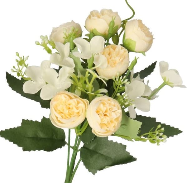KONSTGJORDA BLOMMOR GRENAR VÄXTER PION LIVSLIK PION