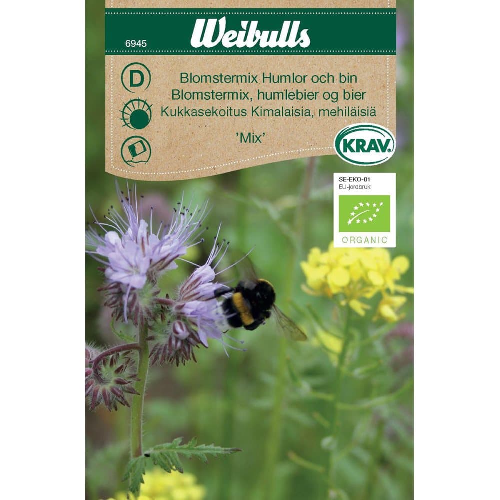 Weibulls Blomstermix KRAV Humlor&Bin
