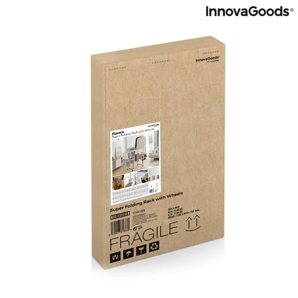Folde tørresnor med hjul Flareck InnovaGoods
