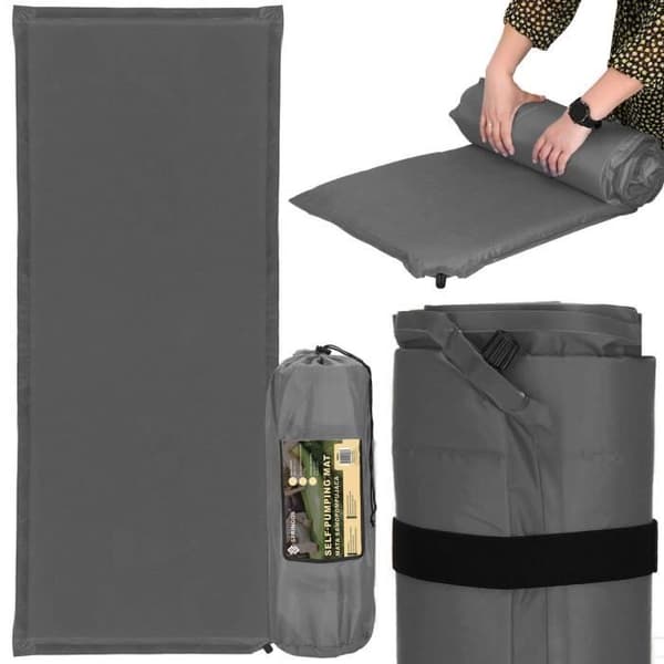 Självuppblåsande madrass - SPRINGOS - 50 x 180 cm - 1 ventil - Ultra lätt - Transportväska