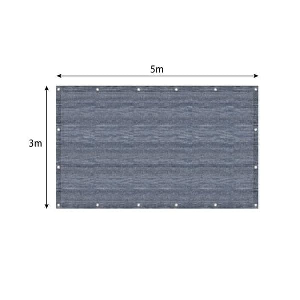 XMTECH Campingmatta - 300x500cm - Markpresenningar med spik - Blågrå Färg