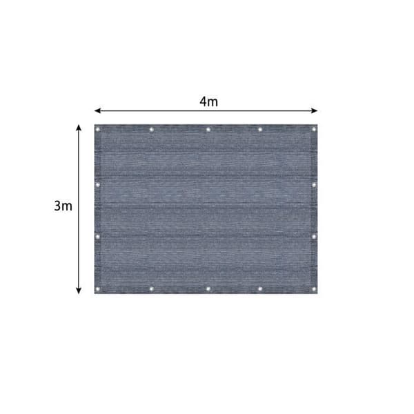 LZQ högdensitetspolyeten campingmatta - ventilerande och halkfri - med slipade spikar och bärväska, 300x400 cm