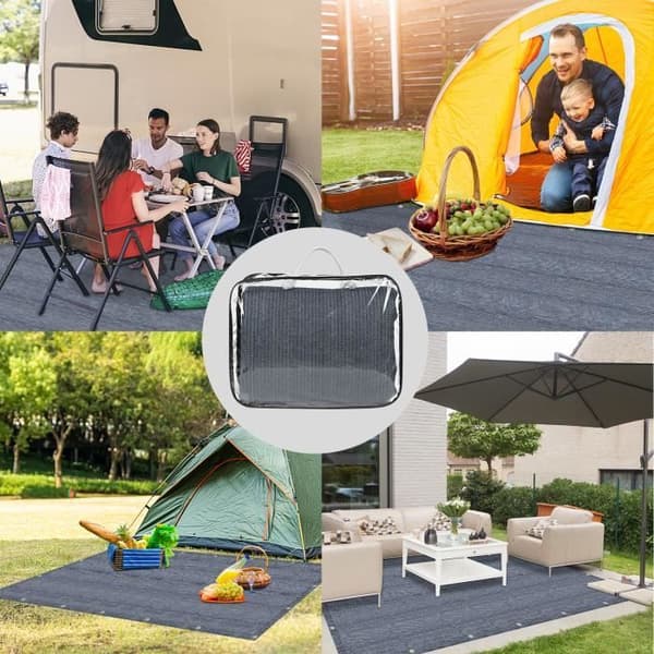 Campingmatta - LZQ - 400x500 cm - Högdensitetspolyeten - Halkfri - Andas