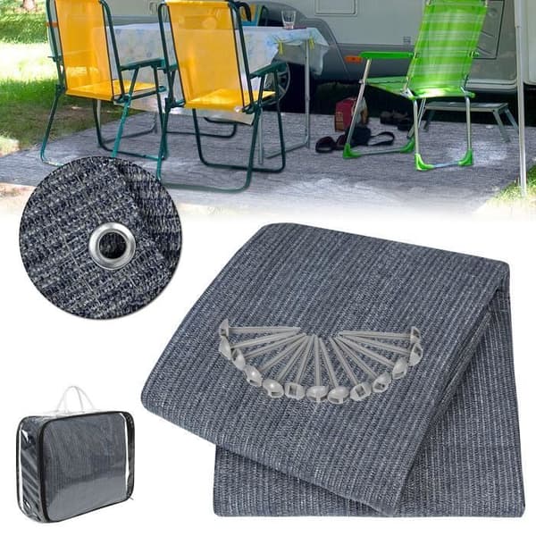 Campingmatta - LZQ - 400x500 cm - Högdensitetspolyeten - Halkfri - Andas