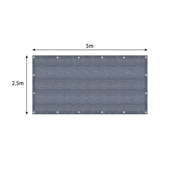 YUENFONG campingmatta, HDPE-matta av hög kvalitet, tältmatta, tvättbar, halkfri, bärväska medföljer, 2,5x5m
