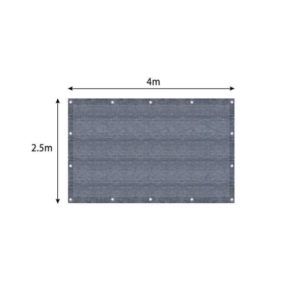 YUENFONG campingmatta, högkvalitativ HDPE-matta, tältmatta, tvättbar, halkfri, bärväska ingår, 2,5x4m