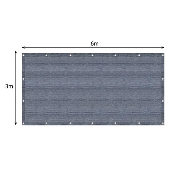 YUENFONG campingmatta, högkvalitativ HDPE-matta, tältmatta, tvättbar, halkfri, bärväska medföljer, 3x6m