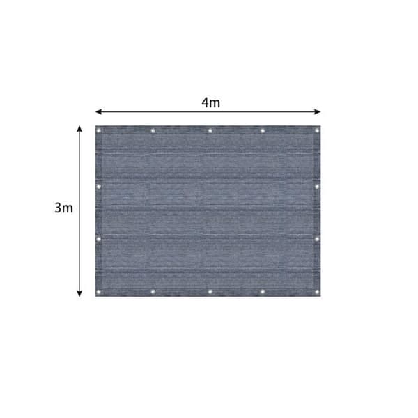 YUENFONG campingmatta, högkvalitativ HDPE-matta, tältmatta, tvättbar, halkfri, bärväska ingår, 3x4m