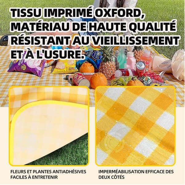 INN Campingmatta 200x200cm Vikbar utomhusmatta med bärväska för enkel markis trädgårdspark och återanvändning