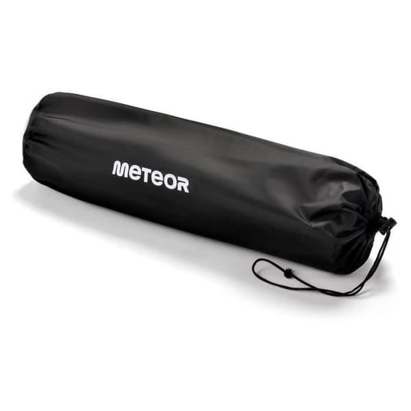 Meteor självuppblåsande matta - Självuppblåsande campingmadrass - 1 person - integrerad kudde - 200 cm x 66 cm - Svart