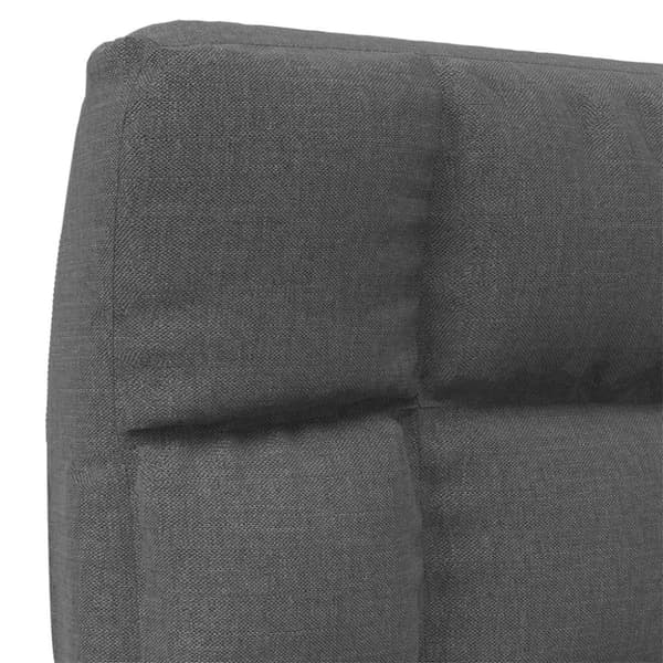 vidaXL foldbar gulvstol stof mørkegrå
