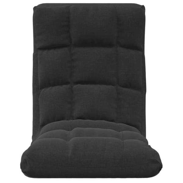 vidaXL foldbar gulvstol stof sort