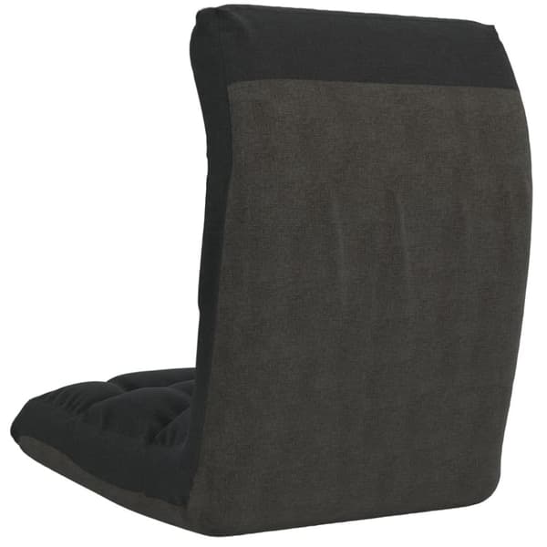vidaXL foldbar gulvstol stof sort