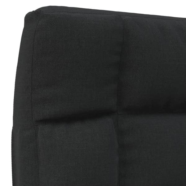 vidaXL foldbar gulvstol stof sort
