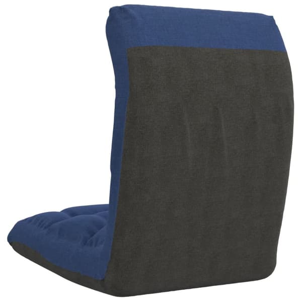 vidaXL foldbar gulvstol stof blå