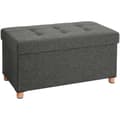 Pikkukuva 1 / 7: Rootz Hocker - Pouf - Säilytystila - Tummanharmaa - 76 x 38 x 40 cm