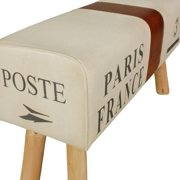 Rootz Turnbok Bänk - Bänk - Bänk - Gymnastikpall - Springbok - 91 cm - Canvas - Läder - Trä - Brun