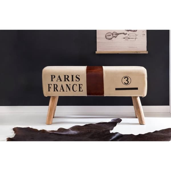 Rootz Turnbok Bänk - Bänk - Bänk - Gymnastikpall - Springbok - 91 cm - Canvas - Läder - Trä - Brun