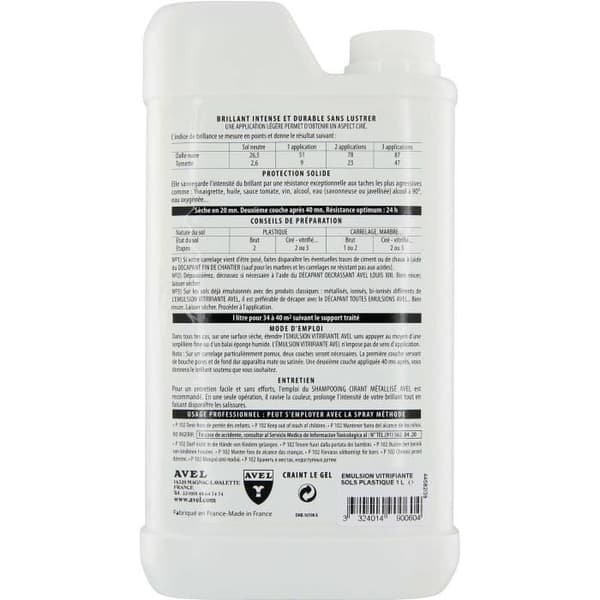 Förglasande emulsion för kakel och plastgolv - 1 L