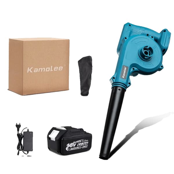 Kamolee Sladdlös Elektrisk Blåsare, 20000 RPM, 2-i-1 Sug- och Blåsfunktion,EU, Ingen batteri