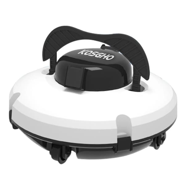 Robotic Pool Cleaner, Dobbelt Motorer, 120 Minutters Arbejdstid,Hvid EU-stik