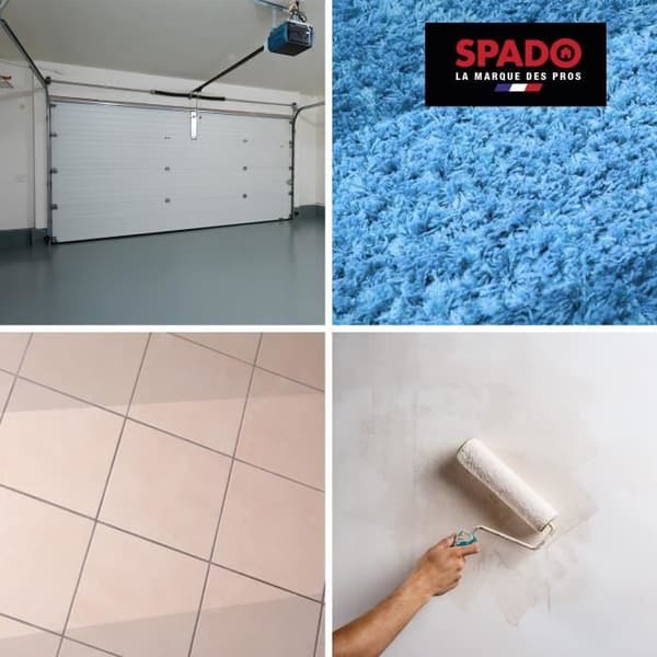 SPADO - Tvätt utan sköljning - Väggar, golv, tak, plast, metaller - Rengör, avfettar, tar bort smuts, renoverar - 5L - Tillverkad i Frankrike