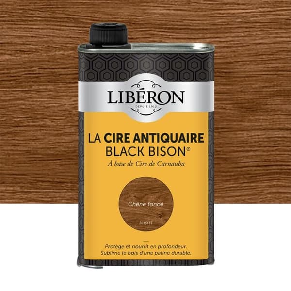 Cire antiquaire LIBÉRON Svart bison Mörk ek (vätska) 1 L
