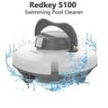 Miniatyrbillede 2 af 2: Robotstøvsuger til swimmingpool, 5200 mAh batteri, 130 minutters driftstid, selvparkerings teknologi,Rød nøgle S100