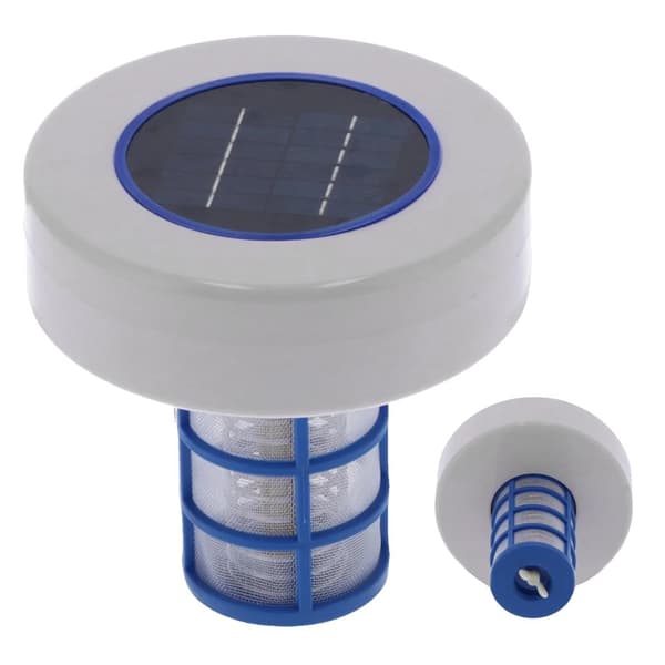 Solcelle Pool Ionisator, ABS + Ståltråd Materiale, Miljøvenlig Drift, Uden Strømlagringsfunktion,HVID, ingen