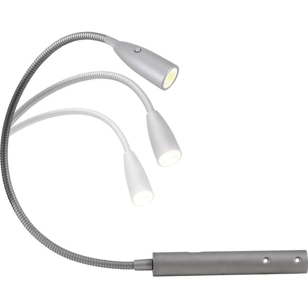 Heitronic Berta 27745 LED-sängbelysning LED LED fast installerad 1.5 W Varmvit Silver