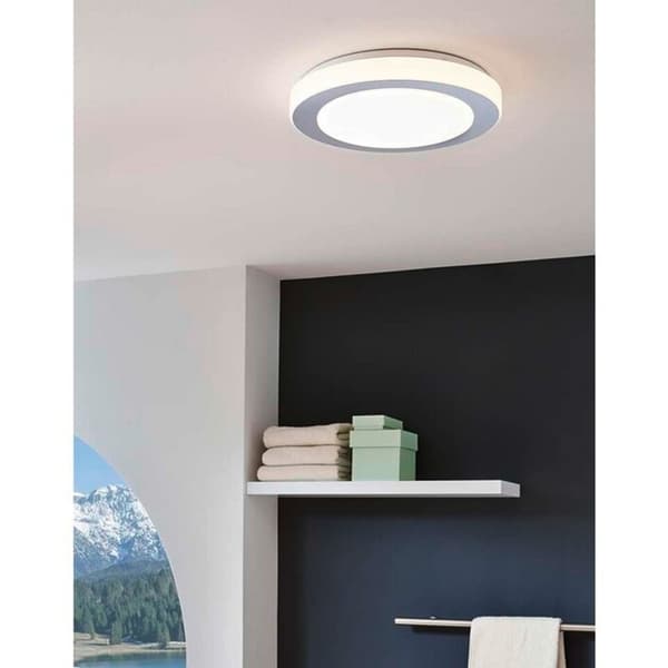 Carpi vegg/tak krom/hvit 11w LED