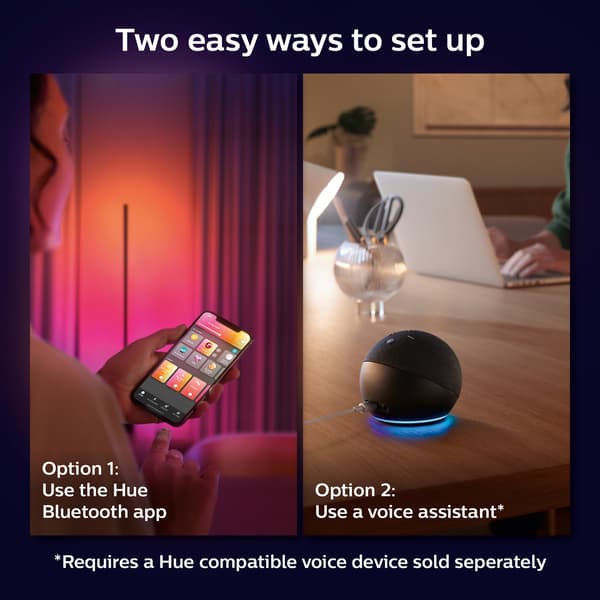 Philips Hue WCA Gradient Signe Bordlampe Sort