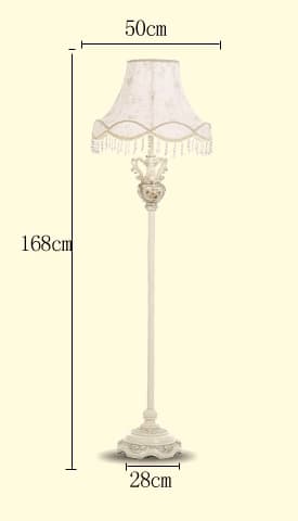 Gulv lampe Sidney 50x168cm hvid