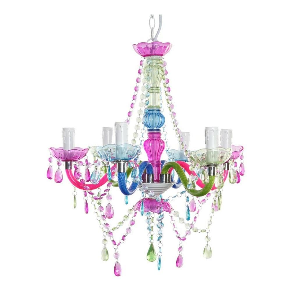 Taklampa DKD Home Decor Akryl Metall (52 x 52 x 63 cm)