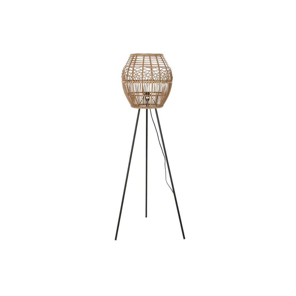 Golvlampa DKD Home Decor Naturell Metall Rattan (50 x 50 x 128 cm)