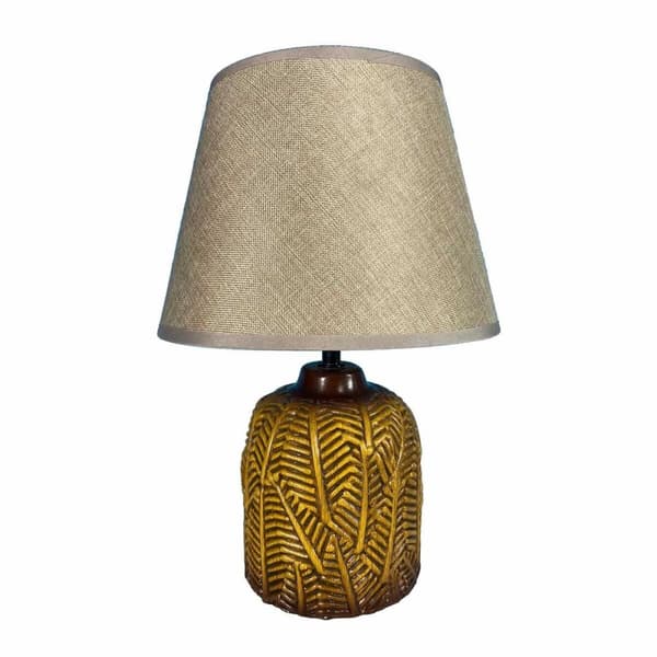 Bordslampa Versa Hosto Gul Keramik Textil (22,5 x 33 x 12,5 cm)