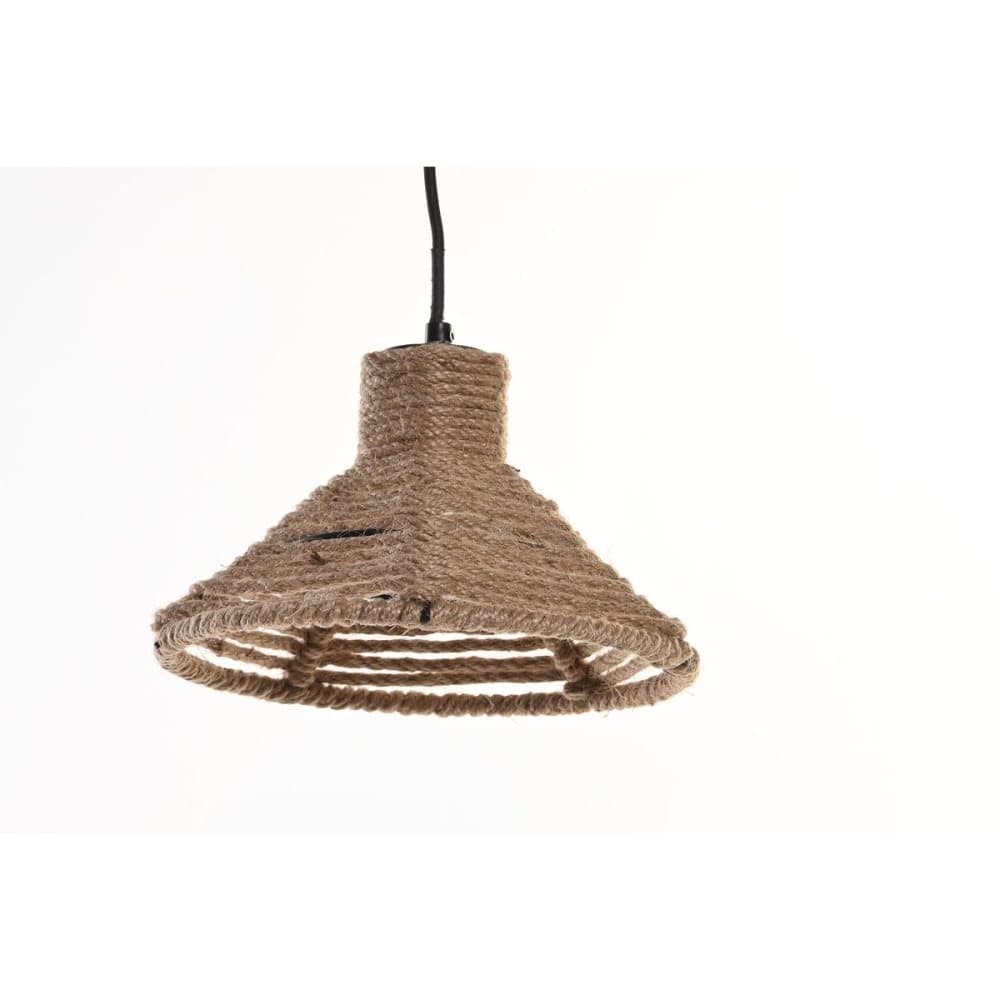 Taklampa DKD Home Decor Metall Brun Snöre 50 W (24 x 24 x 15 cm)