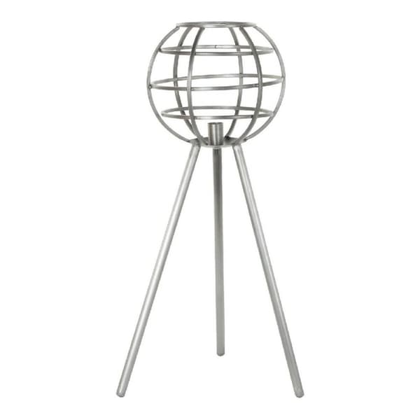 Bordslampa DKD Home Decor Metall Mörkgrå (50 x 50 x 98 cm) Grå