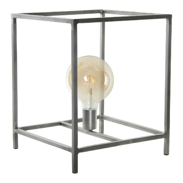 Bordslampa DKD Home Decor Metall Mörkgrå (33 x 33 x 40 cm) Grå