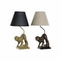 Miniatyrbild 1 av 3: Bordslampa DKD Home Decor 32,5 x 30 x 60 cm Svart Beige Gyllene Metall Harts 220 V 50 W (2 antal)