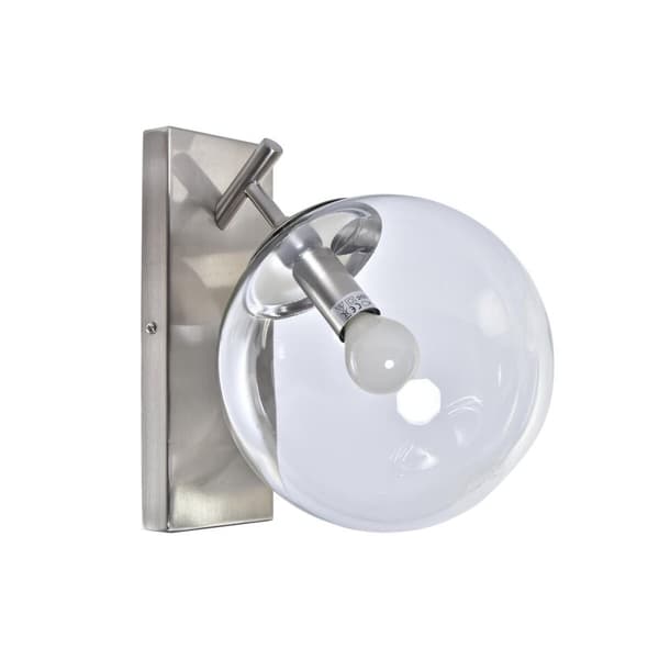 Vägglampa DKD Home Decor 25W Glas Silvrig Metall 220 V (20 x 25 x 27 cm)