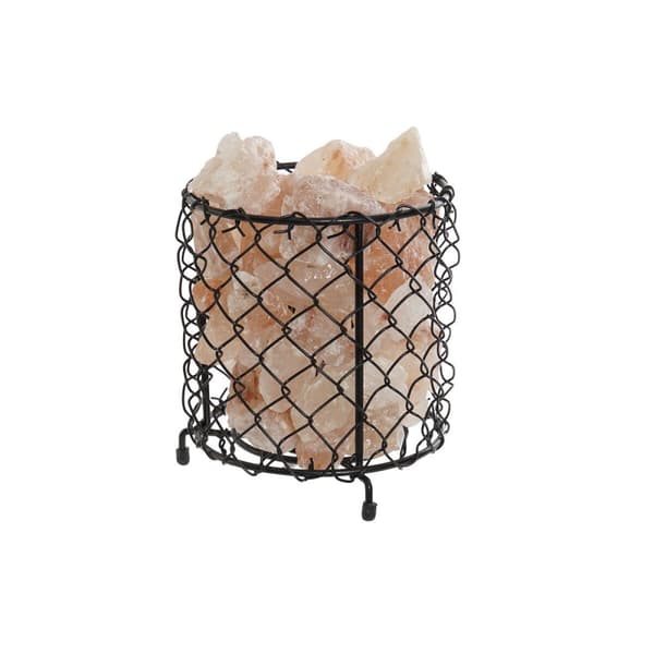 Belysning dekoration DKD Home Decor Salt Svart Orange 15 W 17 x 17 x 17 cm