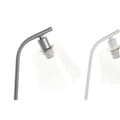 Miniatyrbild 3 av 4: Bordslampa DKD Home Decor 22 x 15 x 46 cm Glas Silvrig Svart Grå Rosa Metall Vit 220 V 40 W 25 W 4 Delar