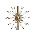 Miniatyrbillede 3 af 4: Bordlampe DKD Home Decor Gylden Metal Hvid 41 x 41 x 80 cm 220 V 50 W