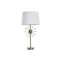 Miniatyrbillede 1 af 4: Bordlampe DKD Home Decor Gylden Metal Hvid 41 x 41 x 80 cm 220 V 50 W