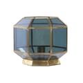 Miniatyrbillede 1 af 4: Bordlampe DKD Home Decor Krystal Blå Gylden 220 V Kobber 50 W Moderne (29 x 29 x 25 cm)