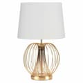 Miniatyrbillede 2 af 2: Bordlampe DKD Home Decor 32.5 x 32.5 x 52 cm Metal Hvid 220 V 50 W (2 enheder)